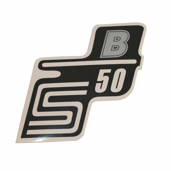 Klebefolie/Aufkleber "S50 B" silber