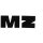 Buchstaben-Satz schwarz "M" + "Z" für Tank MZ ETZ125, 150, 250, 251, 301