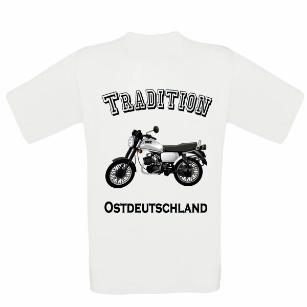 T-Shirt Motiv: "Tradition Ostdeutschland MZ ETZ 125/150" M