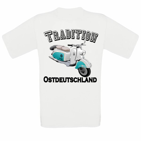 T-Shirt Motiv: "Tradition Ostdeutschland IWL Roller Berlin" XL