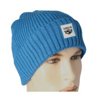 Simson Beanie Wintermütze blau