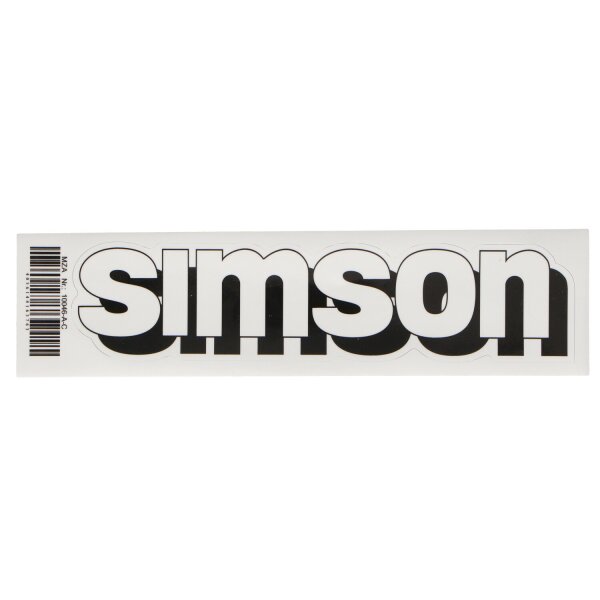 Simson S51 Aufkleber / Klebefolie - simson - für Tank - gold