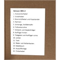 Edelstahl Schrauben Satz Rahmen Simson Star SR4-2
