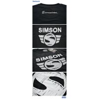 T-Shirt schwarz mit SIMSON Motiv 100% Baumwolle XL