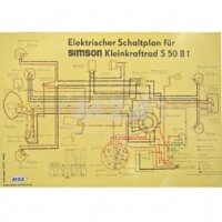 Schaltplan Farbposter (69x49cm) S50 B1