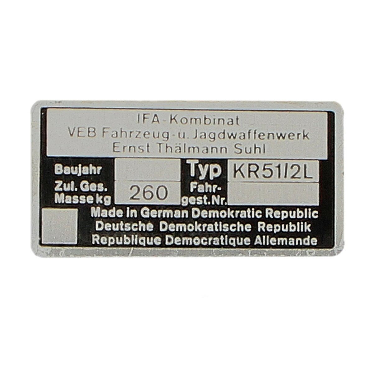 Stellschraube kurz M6x22 Rändelmutter Simson MZ DDR-Originalteil S50 S51 KR51 SR 